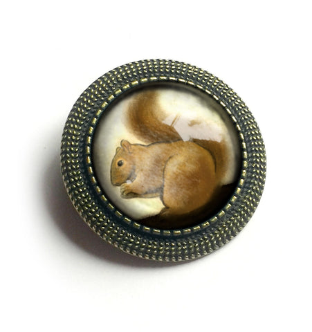 Victorian Squirrel Vintage Inspired Pin Brooch