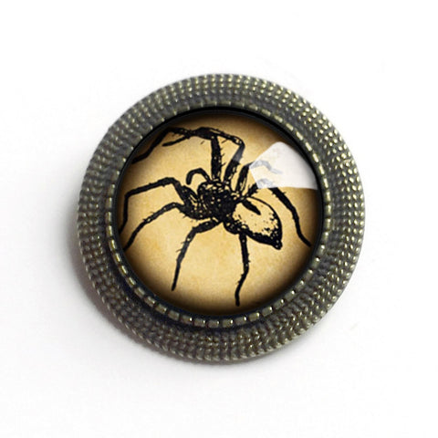 Spooky Spider Halloween Vintage Inspired Pin Brooch