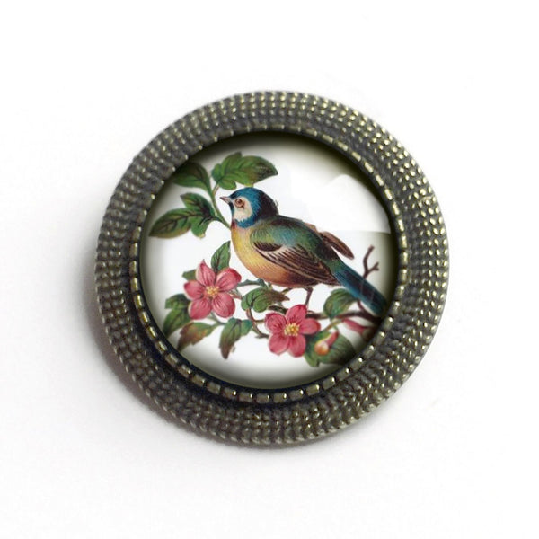 Victorian Bluebird Vintage Inspired Pin Brooch