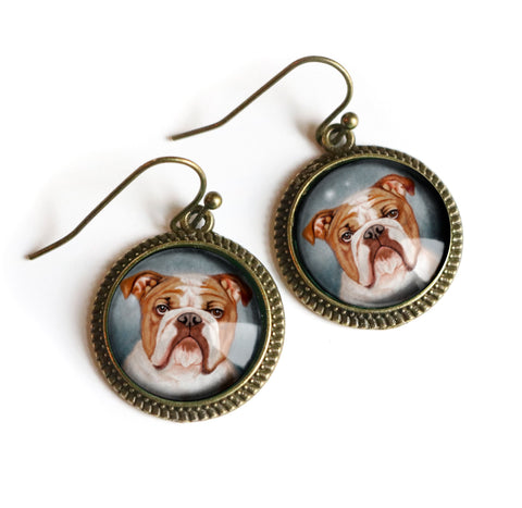 English Bulldog Earrings