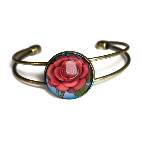 Mothers Day / Valentine's Day Rose Cuff Bracelet