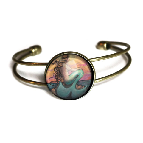 Sunset Mermaid Cuff Bracelet