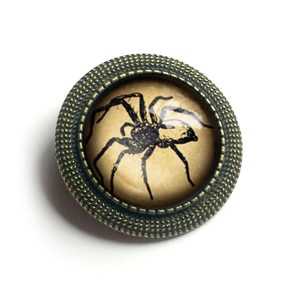 Spooky Spider Halloween Vintage Inspired Pin Brooch