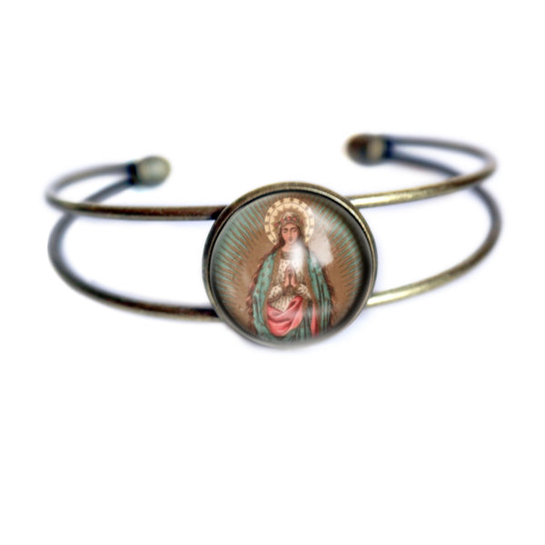 Our Lady of the Stars, Madonna of Guadalupe Cuff Bracelet