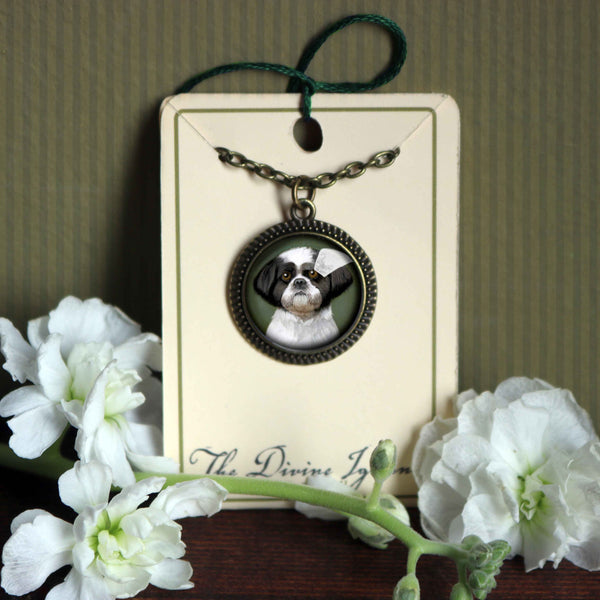 Shi-Tsu Dog Large Pendant Necklace