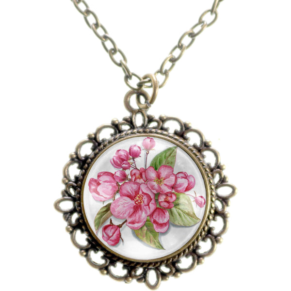 Cherry Blossom Pendant Necklace