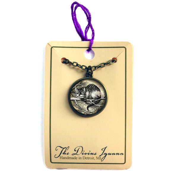 Alice in Wonderland Cheshire Cat  Pendant Necklace