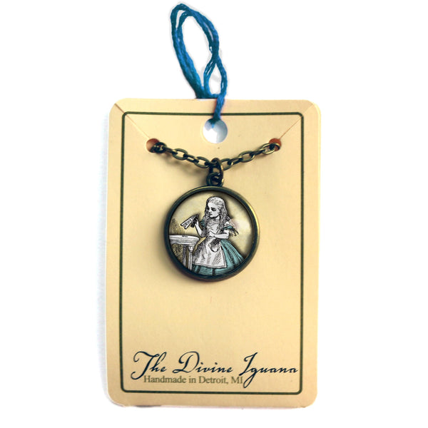 Alice in Wonderland "Drink Me"  Pendant Necklace