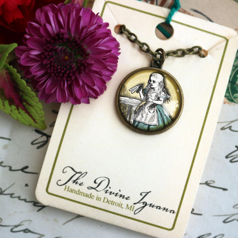 Alice in Wonderland "Drink Me"  Pendant Necklace