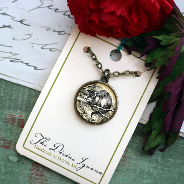 Alice in Wonderland Cheshire Cat  Pendant Necklace