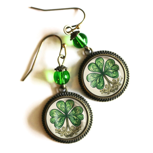 Classic Shamrock for St Patrick's Day Earrings