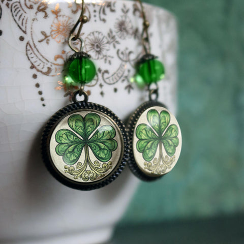 Classic Shamrock for St Patrick's Day Earrings