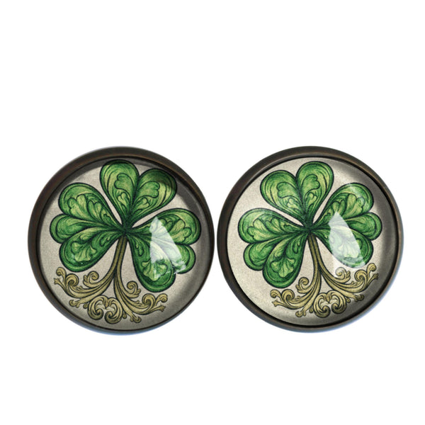 Classic Shamrock St Patrick's Day or Easter Stud Earrings