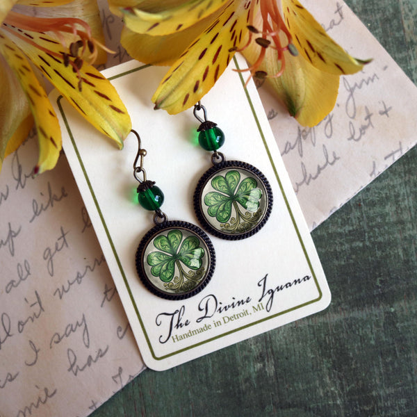 Classic Shamrock for St Patrick's Day Earrings