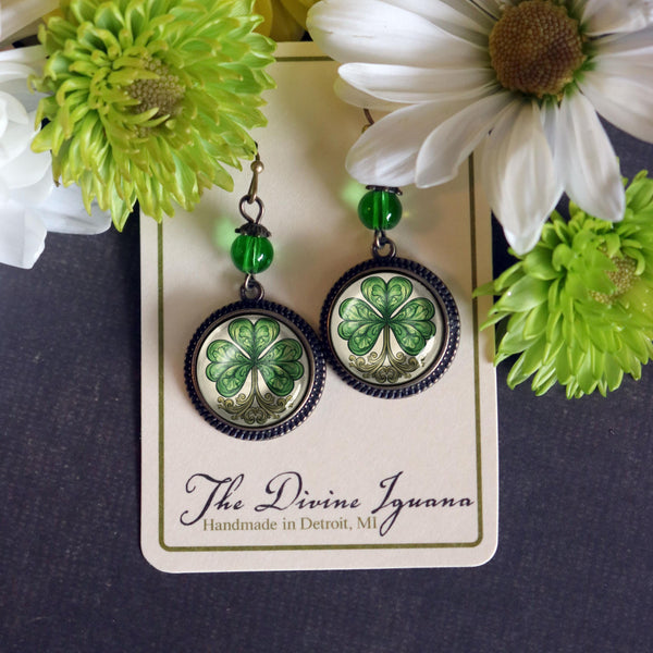 Classic Shamrock for St Patrick's Day Earrings