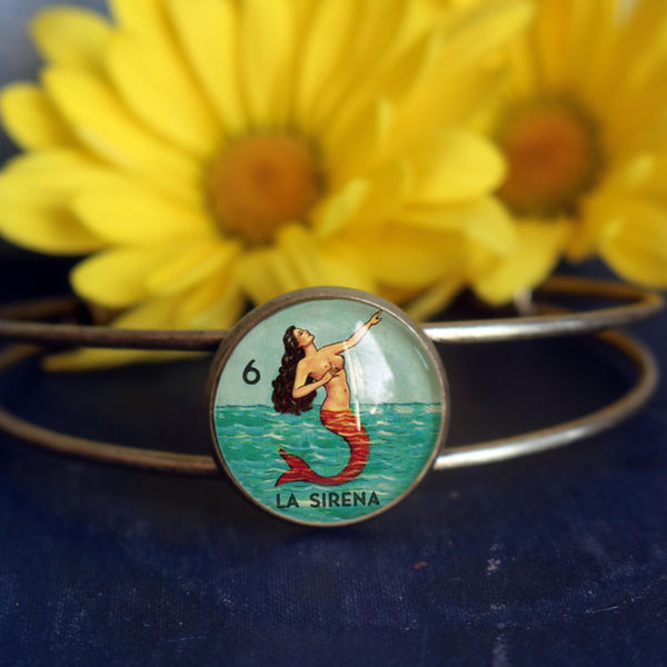 La Sirena Loteria Mermaid  Cuff Bracelet