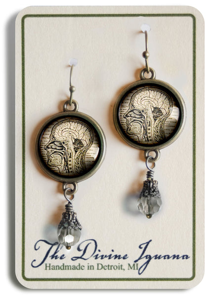 Human Nervous System Vintage Inspired Drop / Dangle Earrings