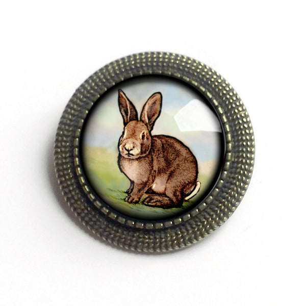 Baby Bunny Vintage Inspired Pin Brooch