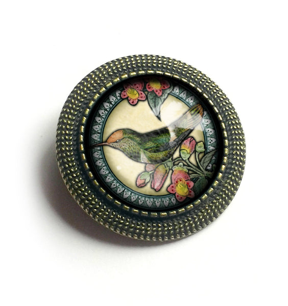 Hummingbird Vintage Inspired Pin Brooch