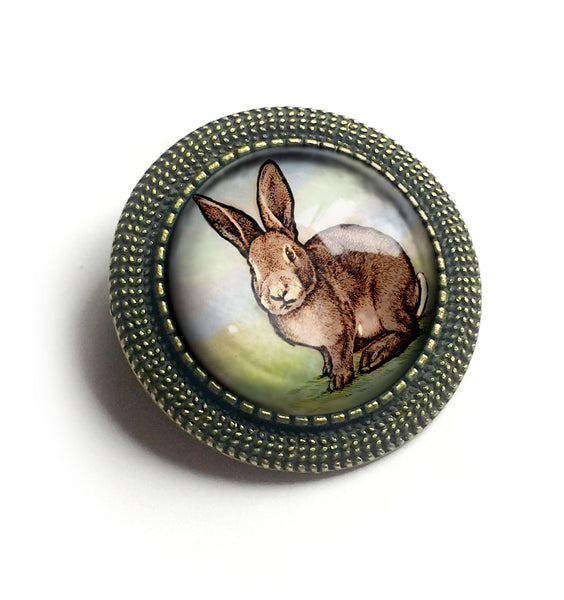 Baby Bunny Vintage Inspired Pin Brooch