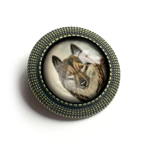 CLEARANCE Victorian Wolf Vintage Inspired Pin Brooch