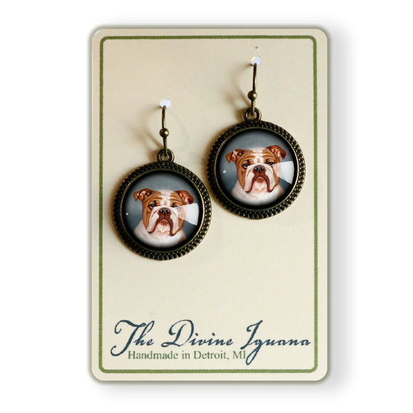 English Bulldog Earrings