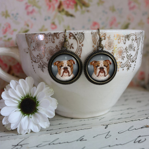 English Bulldog Earrings