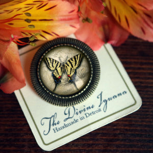 Swallowtail Butterfly Vintage Inspired Pin Brooch