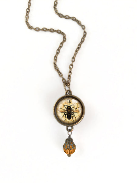 Worker Bee Pendant Necklace