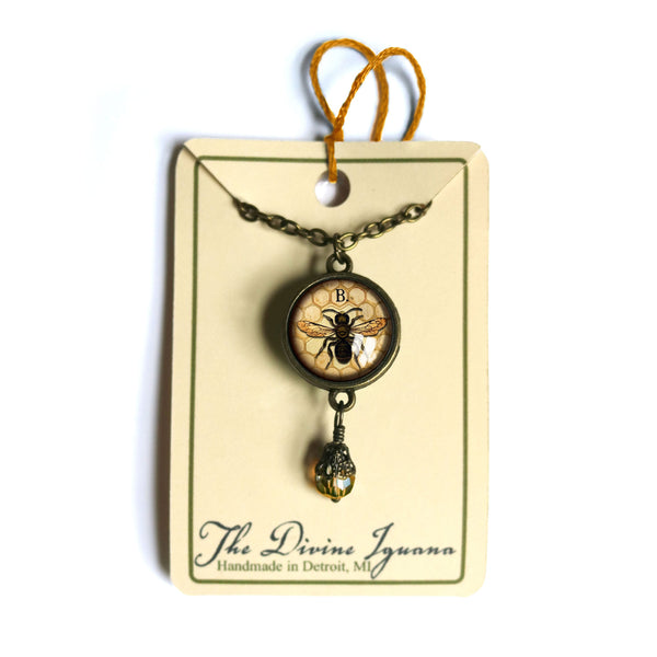 Worker Bee Pendant Necklace