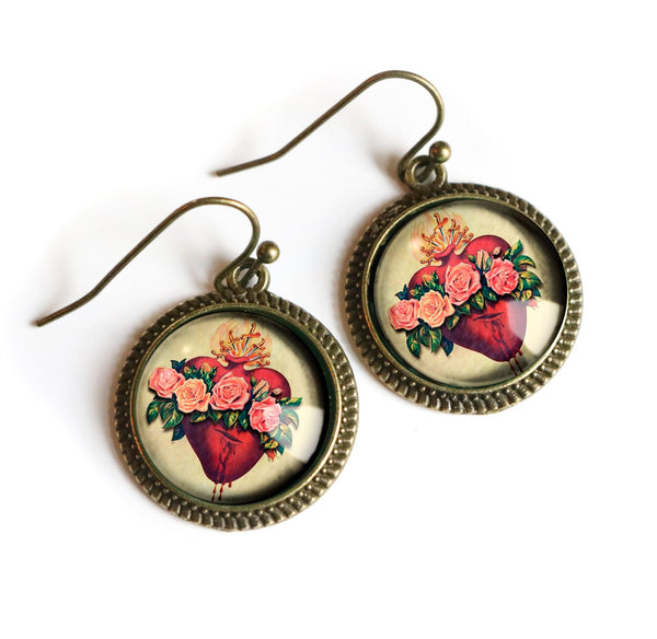 Immaculate Heart of Mary Earrings