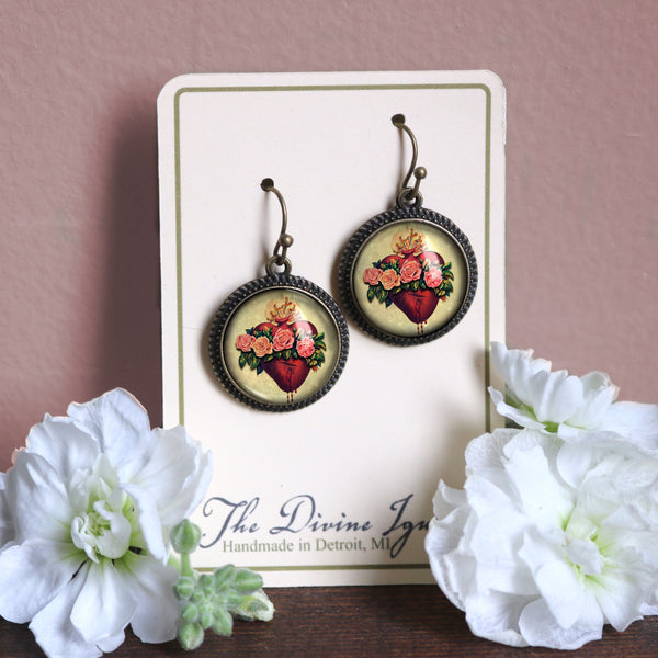 Immaculate Heart of Mary Earrings