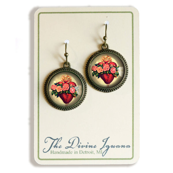 Immaculate Heart of Mary Earrings