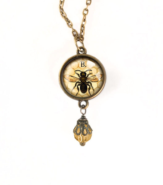 Worker Bee Pendant Necklace