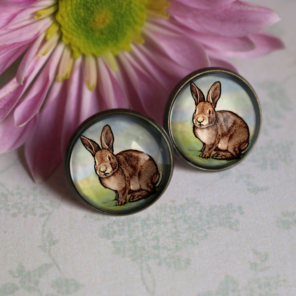 Easter Bunny Stud Earrings