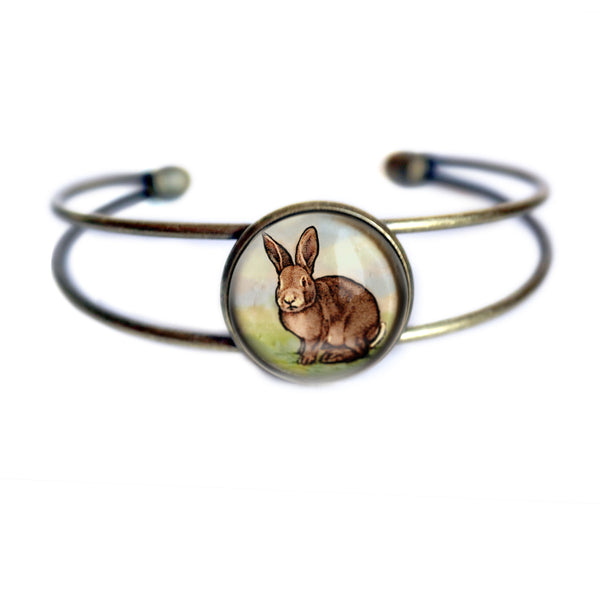 Baby Bunny Easter Rabbit Cuff Bracelet