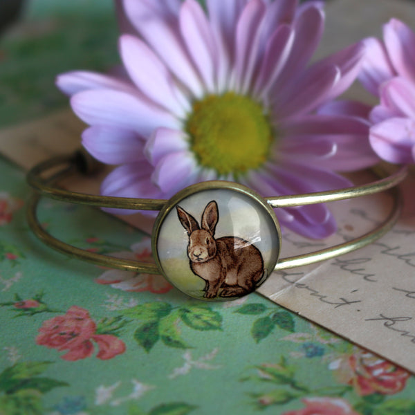 Baby Bunny Easter Rabbit Cuff Bracelet